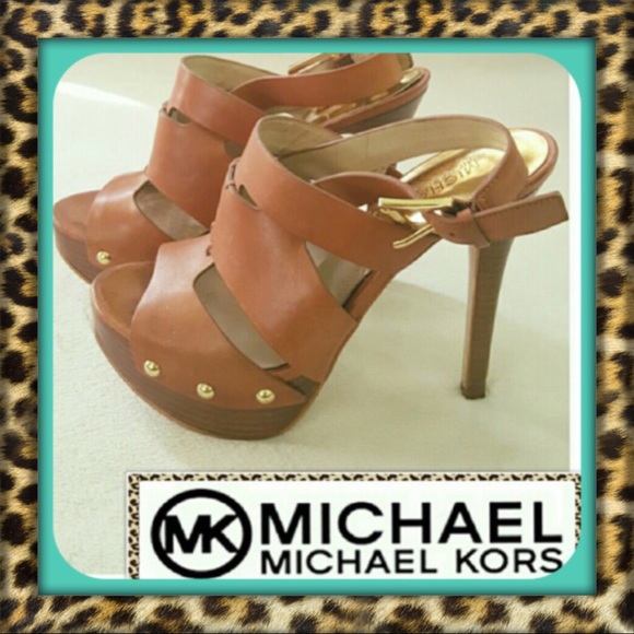 MICHAEL Michael Kors Shoes - Gorgeous Soft Brown Leather MKors Heels